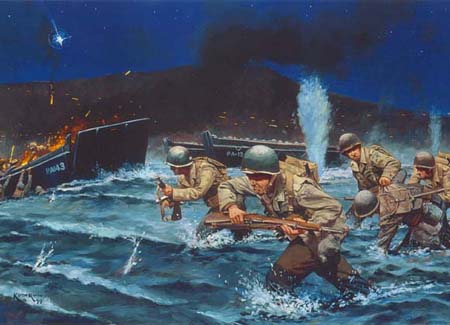 WWII Storming the Beach